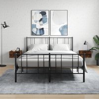 Berkfield Home Wall-mounted Bedside Cabinets 2 pcs Smoked Oak 35x35x20 cm in Brown | Size: 35 x 35 x 20 cm