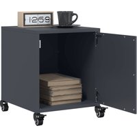 Berkfield Home Bedside Cabinets 2 pcs Anthracite 36x39x43.5 cm Steel in Black