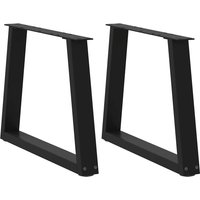 Dining Table Legs V Shape 2 pcs 60x cm Steel