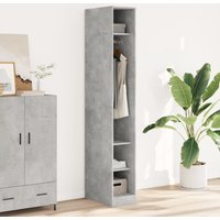 Wardrobe Concrete 30x50x200 cm Engineered Wood x 50 x 200 cm