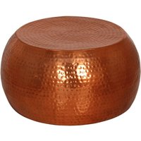 Berkfield Home Coffee Table Brass √ò55x28 cm Aluminium in Silver | Size: 55x28 cm