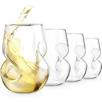 Final Touch Conundrum White Wine Glasses 266ml Set of 4 Clear