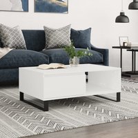 Berkfield Home Coffee Table White 90x60x35 cm Engineered Wood | Size: 90 x 60 x 35 cm