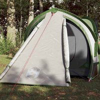 Berkfield Home Camping Tent Dome 2-Person Green Waterproof