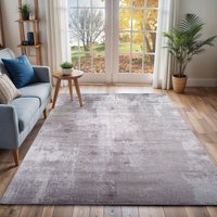 Wanderlust Abstract Blue Grey Black Modern Marble Living Dining Bedroom Rug cm x 220 cm