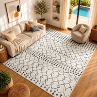 Berber Geometric Leonor Area Rug cm x 220 cm