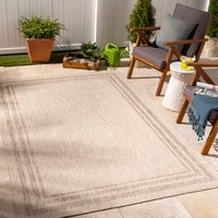 & Outdoor Cottage Jute Look Georgia Area Rug Light cm x 215 cm