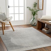 Florensa Geometric Brown Grey Blue Modern Living Dining Bedroom Rug cm x 220 cm