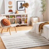 Shaggy Modern Plush Pile Striped Chumini Area Rug cm x 215 cm