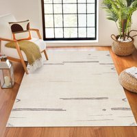 Becki Owens Rivi Global Ivory Living Dining Bedroom Rug Cream cm x 170 cm