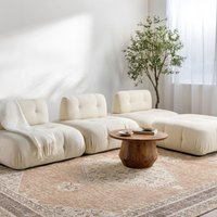 Becki Owens Lila Vintage Grey Brown Traditional Boho Living Dining Rug Terracotta cm x 275 cm