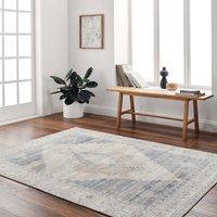 Becki Owens Luca Vintage Brown Green Traditional Boho Living Dining Rug cm x 170 cm