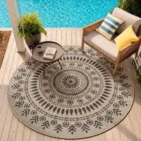 Round & Outdoor Cottage Jute Look Vera Area Rug cm diameter