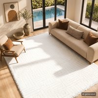 Shaggy Modern Plush Pile Dariana Area Rug cm x 215 cm
