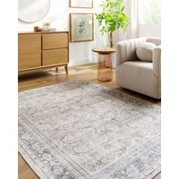 Becki Owens Darling Washable Grey Traditional Boho Living Dining Rug Silver cm x 275 cm