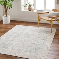 Our Pnw Home Olympic Grey Beige Traditional Boho Living Dining Rug cm x 215 cm