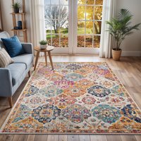 Vintage Oriental Boho Ines Area Rug Burnt cm x 200 cm