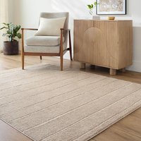 Our Pnw Home Cascade Ivory Modern High Pile Living Dining Rug cm x 275 cm