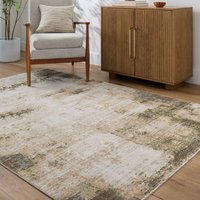 Galey Alix Abstract Modern Marble Brown Cream Myrtle Avenue III Area Rug cm x 230 cm