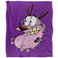 Courage The Cowardly Dog Season 3 Cover Silky Touch Super Soft Throw Blanket 152 X 127 cm in White
