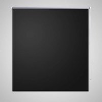 Berkfield Home Roller Blind Blackout 160 x 230 cm Black
