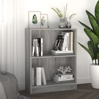 Berkfield Home Bookshelf Grey Sonoma 60x24x74.5 cm Engineered Wood