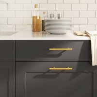 Berkfield Home Cabinet Handles 10 pcs Gold 96 mm Stainless Steel