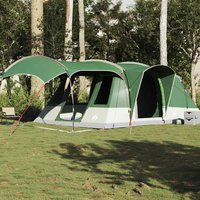 Berkfield Home Camping Tent Tunnel 5-Person Green Waterproof