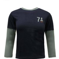 Long Sleeve Top T Shirt Blue