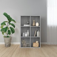 Berkfield Home Book Cabinet/Sideboard Grey Sonoma 66x30x98 cm Engineered Wood | Size: 66 x 30 x 98 cm