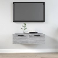 Berkfield Home Wall Cabinet Grey Sonoma 68x30x20 cm Engineered Wood | Size: 68 x 30 x 20 cm
