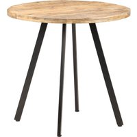 Berkfield Home Dining Table 80 cm Rough Mango Wood in Brown