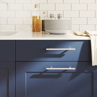 Berkfield Home Cabinet Handles 10 pcs Silver 128 mm Stainless Steel