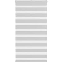 Berkfield Home Zebra Blind Light Grey 80x150 cm Fabric Width 75.9 cm Polyester