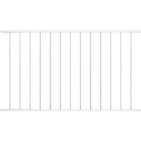 Berkfield Home Fence Panel Powder-coated Steel 1.7x1.25 m White