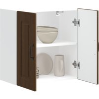 Berkfield Home Kitchen Wall Cabinet Kalmar Brown Oak Engineered Wood