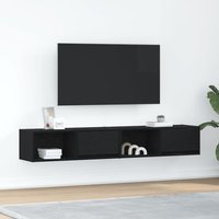 TV Cabinets 2 pcs Oak 80x31x25.5 cm Engineered Wood