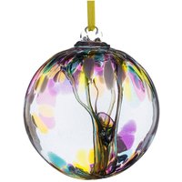 Sienna Glass 10cm Spirit Ball Multicoloured Pink