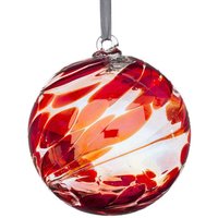 Sienna Glass 10cm Friendship Ball Ruby in Dark Red