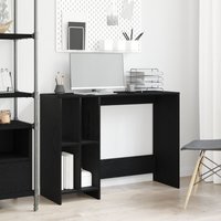Berkfield Home Black Oak Desk - 102.5x35x75 cm Made from Engineered Wood