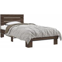 Bed Frame without Mattress Oak 90x200 cm