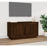 Berkfield Home TV Cabinet Brown Oak 80x35x45 cm Engineered Wood | Size: 80 x 35 x 45 cm