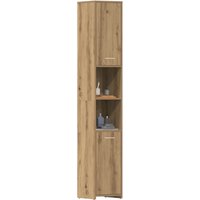 Berkfield Home Bathroom Cabinet Artisan Oak 30x30x183.5 cm Engineered Wood in Brown