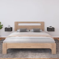 Berkfield Home Wall-mounted Bedside Cabinets 2 pcs Grey 40x29.5x22 cm