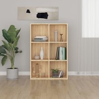 Berkfield Home Book Cabinet/Sideboard Sonoma Oak 66x30x97.8 cm Engineered Wood in Brown