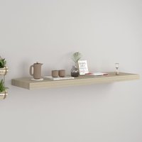 Berkfield Home Floating Wall Shelf Oak 90x23.5x3.8 cm MDF in Brown