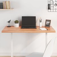 Berkfield Home Table Top Light Brown 100x40x(2-4) cm Treated Solid Wood Oak