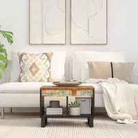 Berkfield Home Coffee Table 55x50x40 cm Solid Wood Reclaimed | Size: 55 x 50 x 40 cm