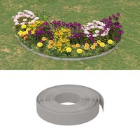Berkfield Home Garden Edging Grey 10 m 10 cm Polyethylene