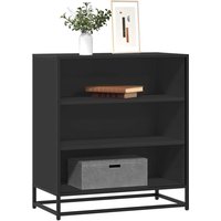 Berkfield Home Sideboard Black 68x35x76 cm Engineered Wood & Metal | Size: 68 x 35 x 76 cm